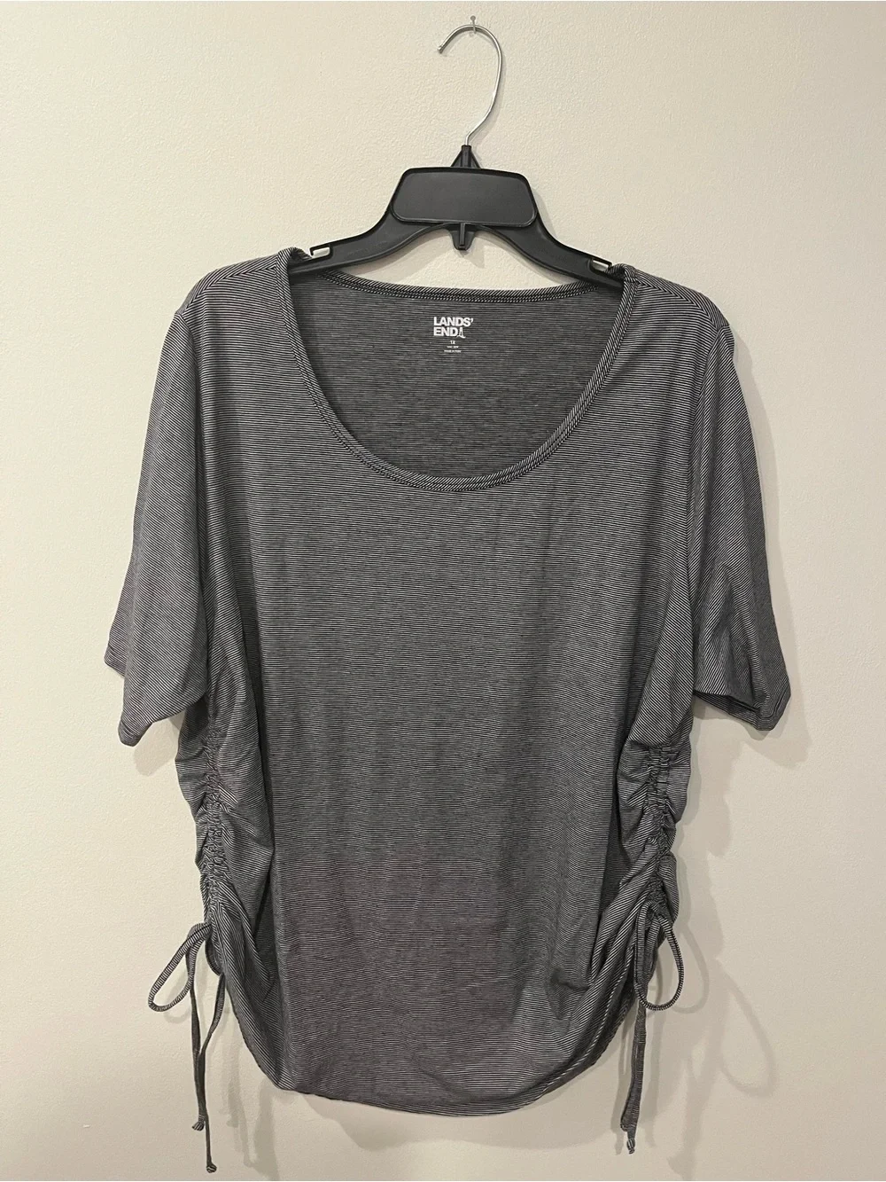 NWOT Lot of 3 Lands' End Side-Ruch Short Elbow Sleeve Tees Size 1X - Picture 9 of 14